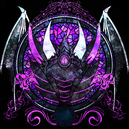proto dragon stained glass style commission. 