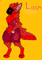 My male lava Protogen oc who has a little brother and yes he can burn stuff but he doesn’t like to so he turns off that mode so that way he wont die and have to be charged