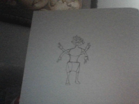 THIS IS JUST A OUTLINE. I couldn't find a pencil so i just drew what it might look like.