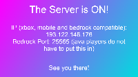 The server is ONLINE NOW!