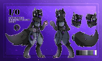 I'm really happy about how this turned out. I love the little details everywhere. Credits to u/AWierdGoldfish on Reddit for this. Keywords: ref, purple, protogen, toaster, Pyrox