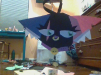 Yes, I made this. And yes, it's only out of paper, tape, and scissors.