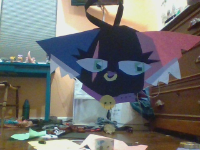 Yes, I made this. And yes, it's only out of paper, tape, and scissors.