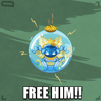 FREE MY MAN, GET HIM OUT OF THE ORNAMENT!!!