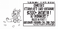 as mentioned in my discord server, i'm hosting a giveaway as a thank you to the community that helped shape my future with art and finances. please view the original post here for qualification and more: x.com/SINIS7ER_ART/status/1737559334169846035

if you wish to continue supporting me, feel free to support me on patreon or check my ko-fi for donations !