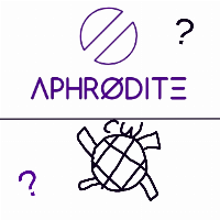 So, as you all know, I'm basically going through an online identity crisis. And after a lot of trial and error, two failed logo websites, and some serious thinking, I've made a new art logo.
So, which one's better?

In the first corner we have the brand-spanking new Aphrødite logo. A futuristic style for a new year of art. It features my favorite kind of E, for some reason, and has a "no entry" symbol for both a reference to the 'ø' in my main's name and my main, Aphrødite's, pupils.
And in the second corner we have the classic, hand-drawn, crappy CW symbol. Created after the early days of my longtime online persona, Cinnam0nWaffl3s, now of course changed to Aphrodite, and went through a lot of trial and error, first being the initials RS (try to guess if you want), then a dragon's head (which I used for one unfinished peice in 2022), and finally to this.
Who do you think will win? Find out in LOGO BATTLES!