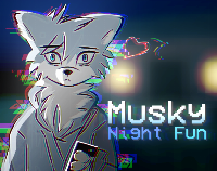 I think its horror, not sure, but its fun and you should check it out OwO
this is the game 
Musky Night Fun by YogaindoCR - Games - itch.io
