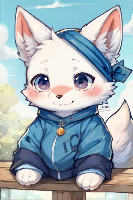 An adorable Artic Fox