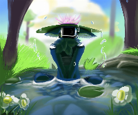 i drew a happy water creature :D