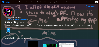 I was kinda playing around with the links and this happened. (I was on clay's profile at that time.) Is this visible to anyone else? (hope to God this isn't a bug.)🙏