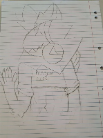 i didnt have a good day today so I did the one thing I'm sorta bad at but helps me cope...to draw...so it looks bad as I didn't really add any detail or even try...