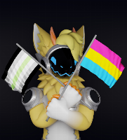 Am I late or nah ?
Left - Agender flag (it's actually a pretty new thing, found this out ~3 months ago)
Right - Pansexual flag

I feel like their face looks mean in some way ? But I couldn't find another expression that worked. I really need to practice this
Also, I tried to save time by taking a premade flag animation to not run a sim, then I spent 2 hours removing a light reflection without breaking the whole lighting. help.