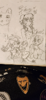 About a month ago, I stumbled upon a video talking about something called Laceygames and how it explores girlhood trauma. Then, I watched the whole series, attempted to actually play it (via links, which lead to the official prop website, a replica, and other stuff), found projects on Scratch, made some fanart a few hours ago (ignore the doodle next to The Jammers, that was from my younger sister), and looked at an explanation for all the lore on Reddit. Thanks for viewing my ramble post, if you actually read through this.