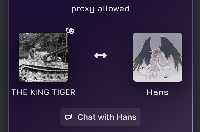 i luv j.ai!!!
literally, be anything you want against everything else!
now, who will win? Hans, versus the KING TIGER?

Luka Luvz U!
Image Credit; Screenshotted by me on Janitor AI.
Today's Song; Im Wald, Im Grünen Walde - Imperial German Army