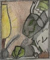 Idk drew this in art class cuz bored :p
Might recreate digitally idk