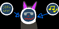 He happi :D
He vibin’
He COOL