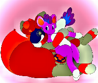 OMG, I LUV DOS GOOBER SO MUCH!!!!!1!!! Obviously, this ain’t my art.
Yet another thing from Balloon-Quilava on Weasyl that I just love looking at.