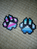 Made these using perler/fuse beads thingies