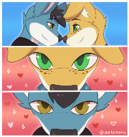 This art by Zeta-Haru demonstrates the challenges of a furry partner