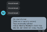 Click link in title please
Sorry if it's cringe
And yes me and my furry therian friend 'Little Wolf' texted that
I assume she was trying to tell me a knock knock joke