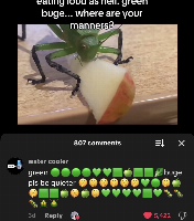 Buge not polite, why eat so loud