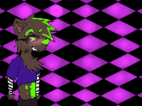 Lore: he wears these special glasses to make him see again after that incident that burned his eyeballs to a crisp.