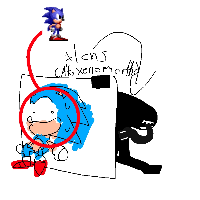 WHO THE HECK IS THAT BLUE RANDOM HEDHEHOD