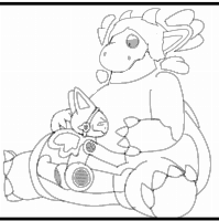 look nooki ur in there :3 bet u love the feelin of my massive belly compared to ur tiny size OwO bet u want me to get bigger~
