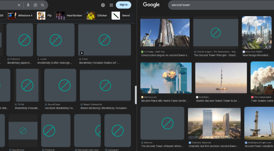 HOW ARE THERE MORE BANNED PICTURES OF SHEDLETSKY THAN THE TWIN TOWERS

its the same for like everything there are more banned pictures of JESUS CHRIST THAN ADOLF FUCKING H1TLER!!

I cant with this school anymore 

list of searches that have more banned pictures than bad German guy:
grass, Roblox, Minecraft Steve, trees, computer, heaven, the number one, etc.