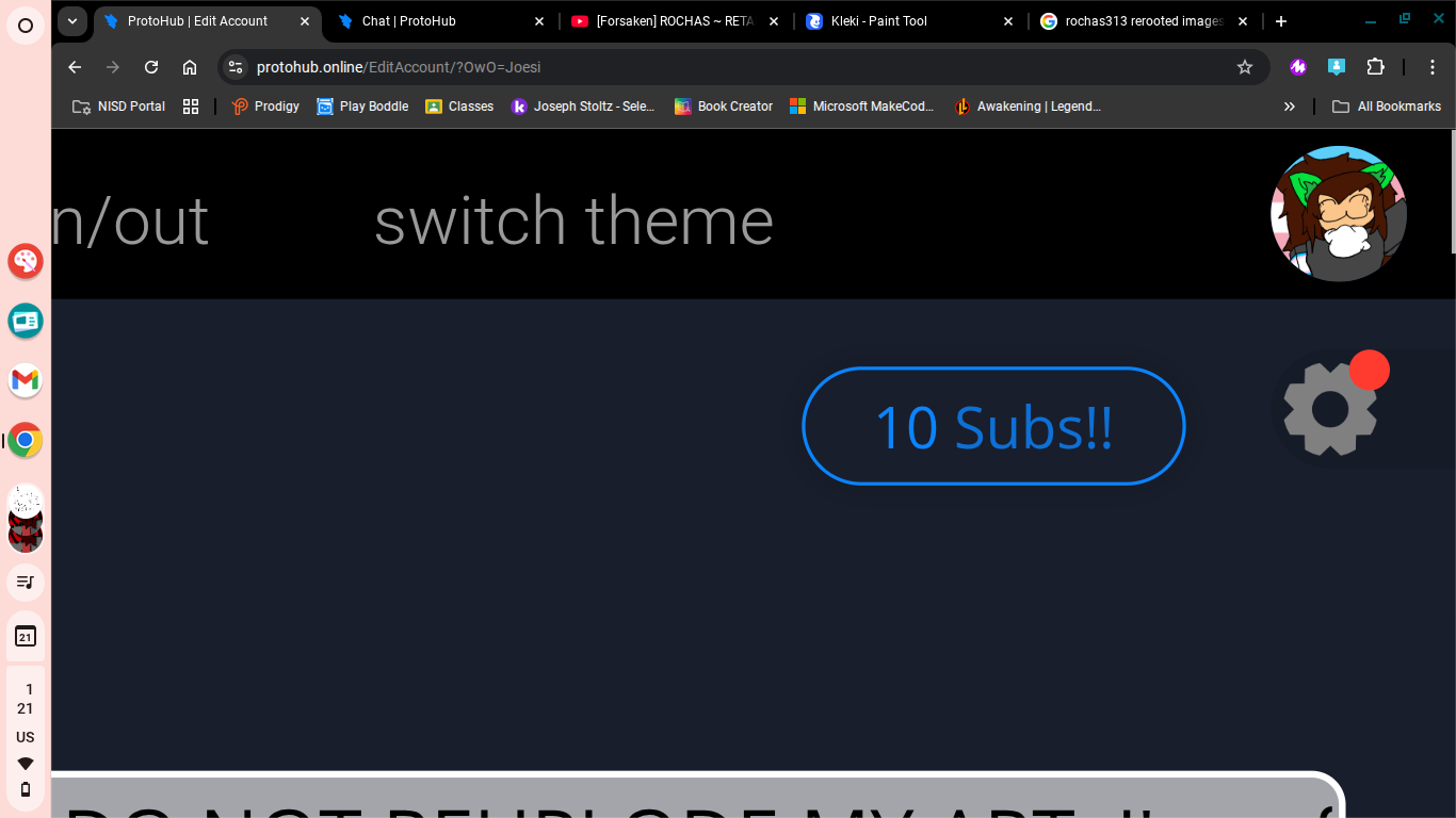 soooo, hhhmm  what Roblox arg should I draw art of for hitting 10 subs?