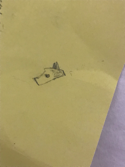 Made this absolutely beautiful drawing back in 9th grade.  