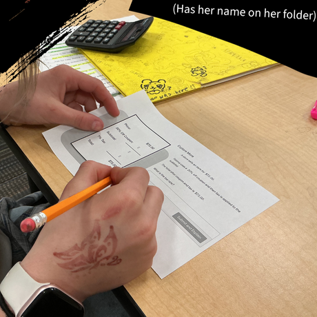 She forgot her ipad O-O