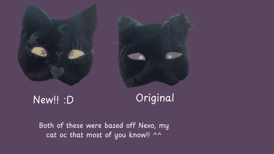 I made the second version today, and I wanted to show you guys!! (I apologize for the bad cropping TwT)
I worked on the second one for like two days qwq
I hope you guys/gals/anything like them!! 