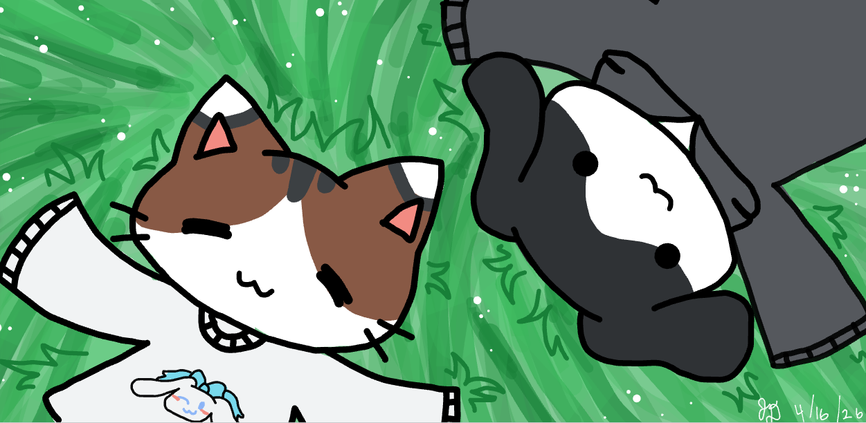 Anonymous is drawing her too favorite original characters.