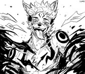 First of all, not my art.  

FURRY SUKANA??????? YUJI TRANSFOMRING INTO A FURRY THROUGH SUKANAS FURRINESS TRUE FORM???? 
This is PEAK. 
I wan be vessel for furry sukana next >w> 

instead of eating his fingers he makes you eat his tail owo

HEY HIS CURSED TECHNIQUE IS ALREADY CUTTING! 
No more waving his hand randomly :3 HE'S GOT CLAWSS!!!!! SUPER SHARP CLAWS!! 
oooooo and sharp teeth >:3 Two cutting abilities! One claw >:3 and other fangs uwu
da furry suwkana nyaaaa~  