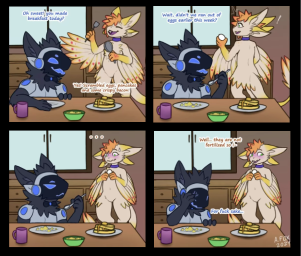 Needed some eggs for breakfast :3