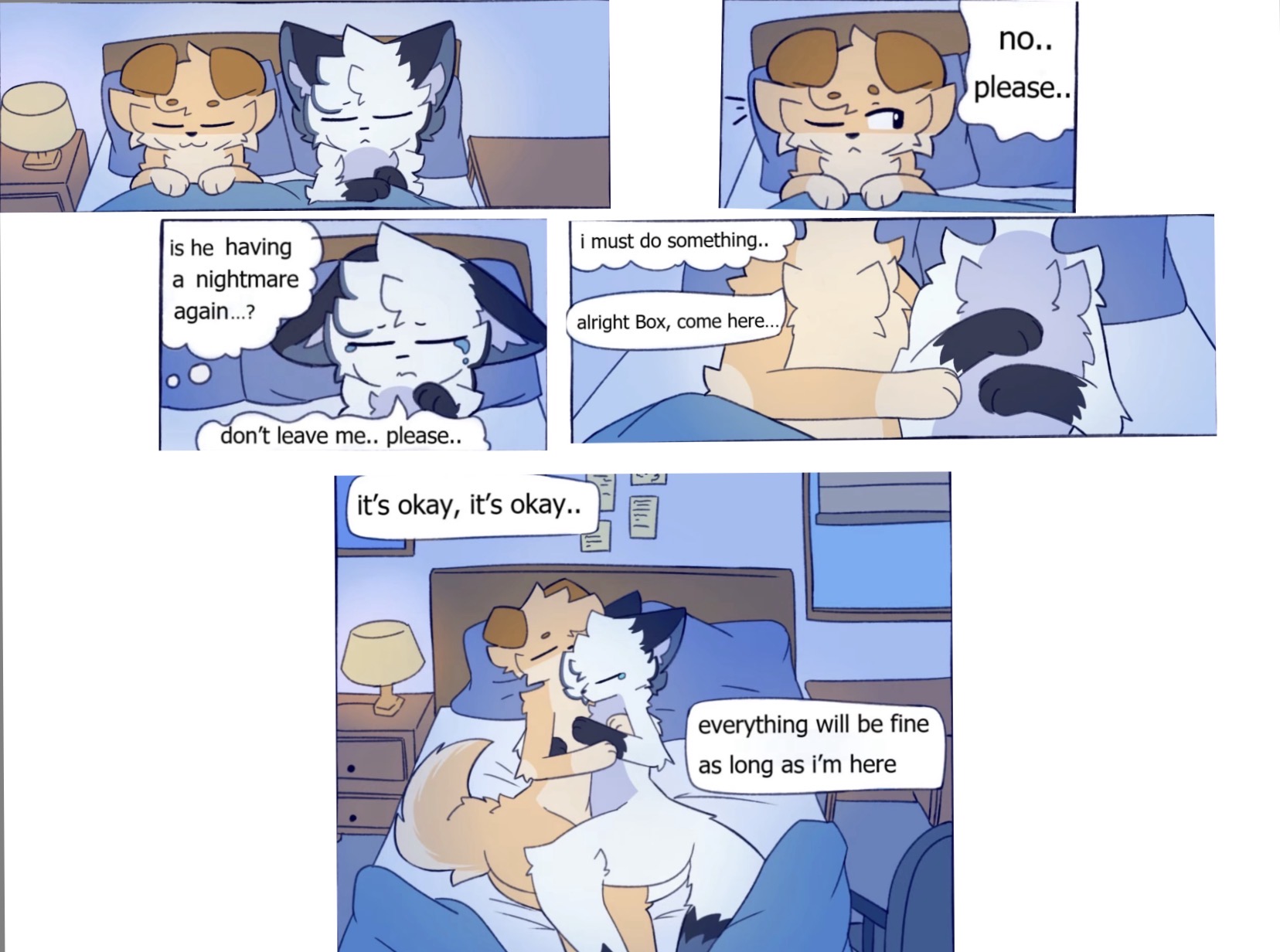 I WANT SOMEONE TO CUDDLE ME LIKE THIS BWAAAAAA qmq
Original Artist: https://x.com/aronroong_
i found this comic in a furry comic dub, so i had to do the paneling ehe…
